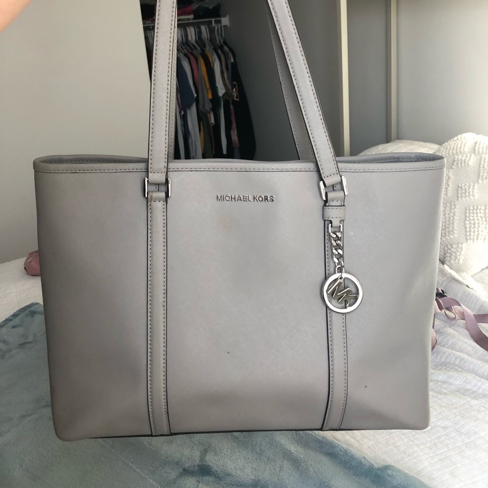 Gray Michael Kors tote bag